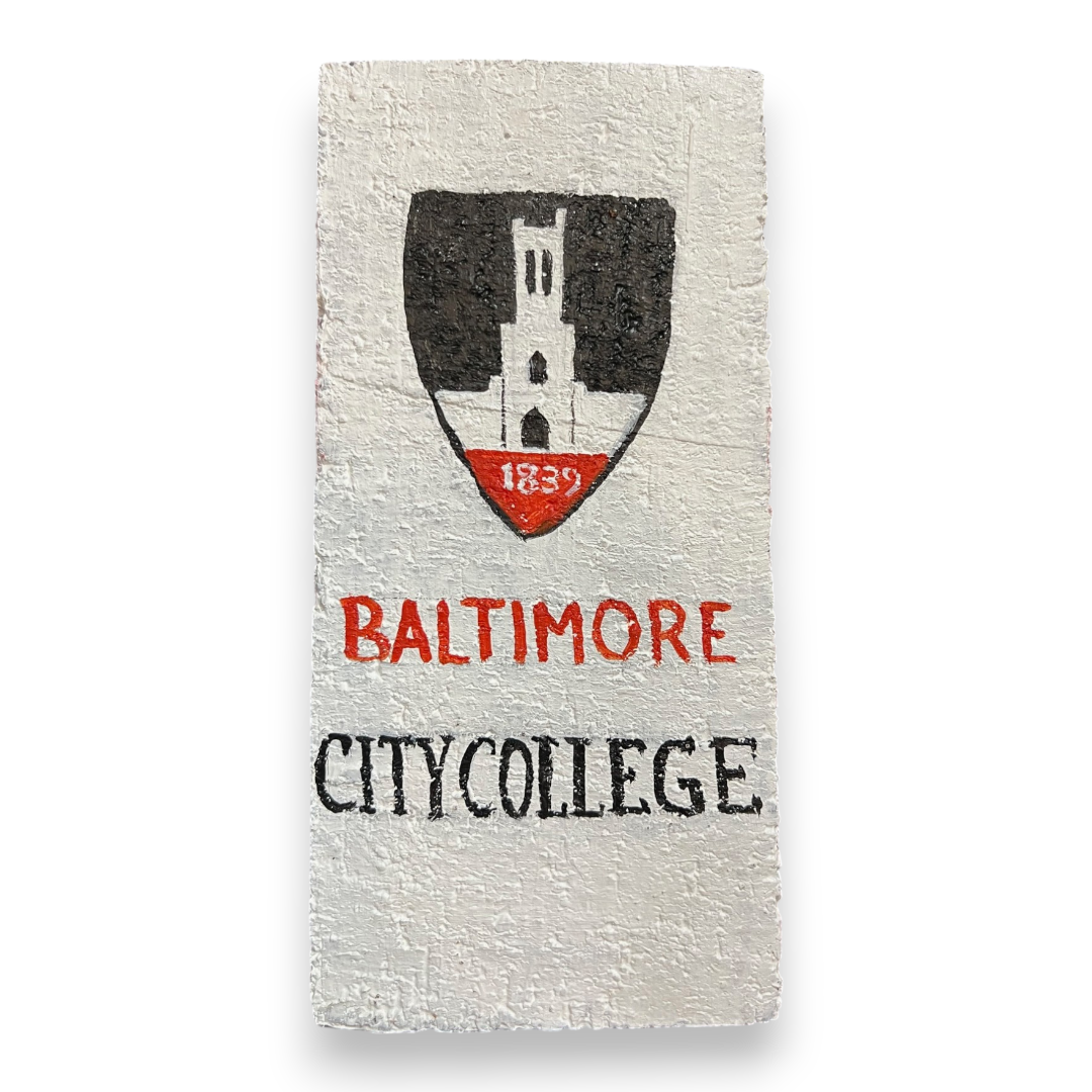Linda Amtmann Hand Painted Brick- City College