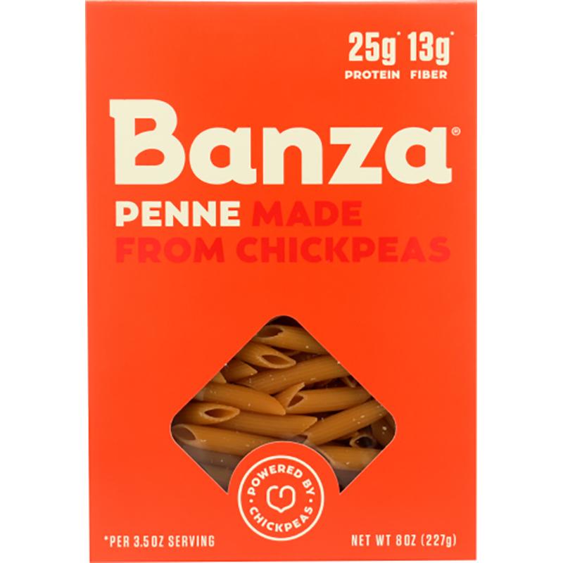 Banza Chickpea Pasta - Pasta Penne Chickpea - 8oz