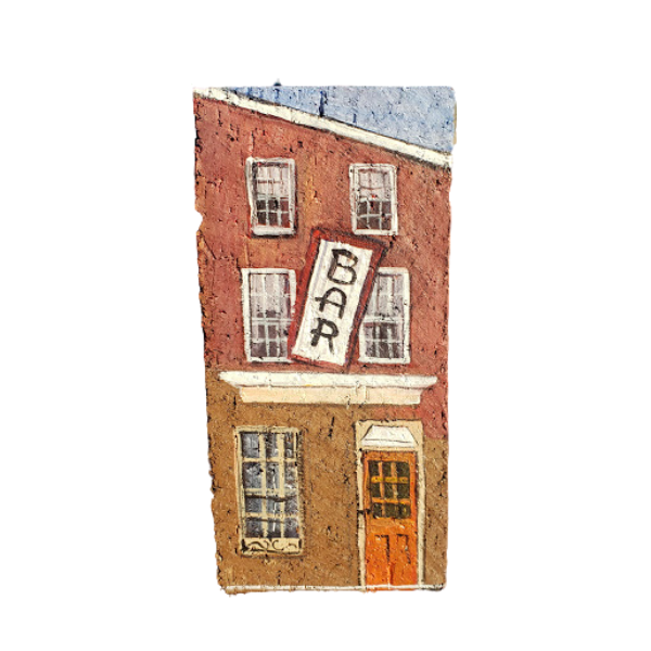Linda Amtmann Hand Painted Brick- Bar Baltimore
