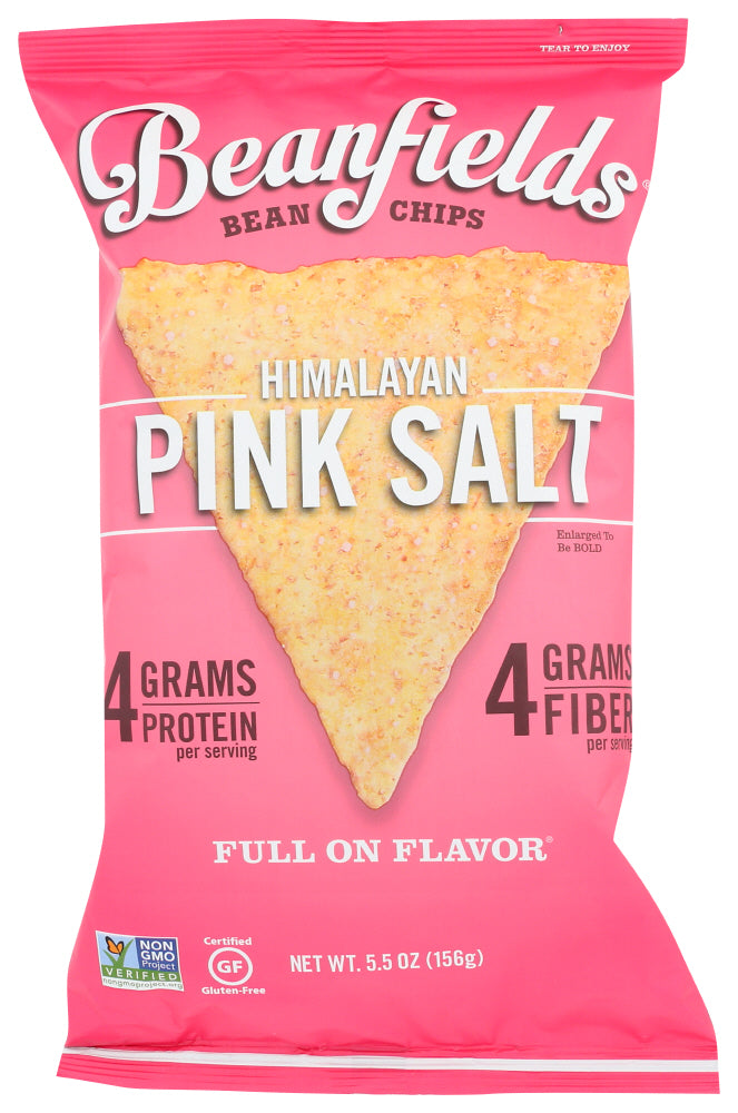 Beanfields - Himalayan Pink Salt Bean Chips, 5.5oz | Pack of 6