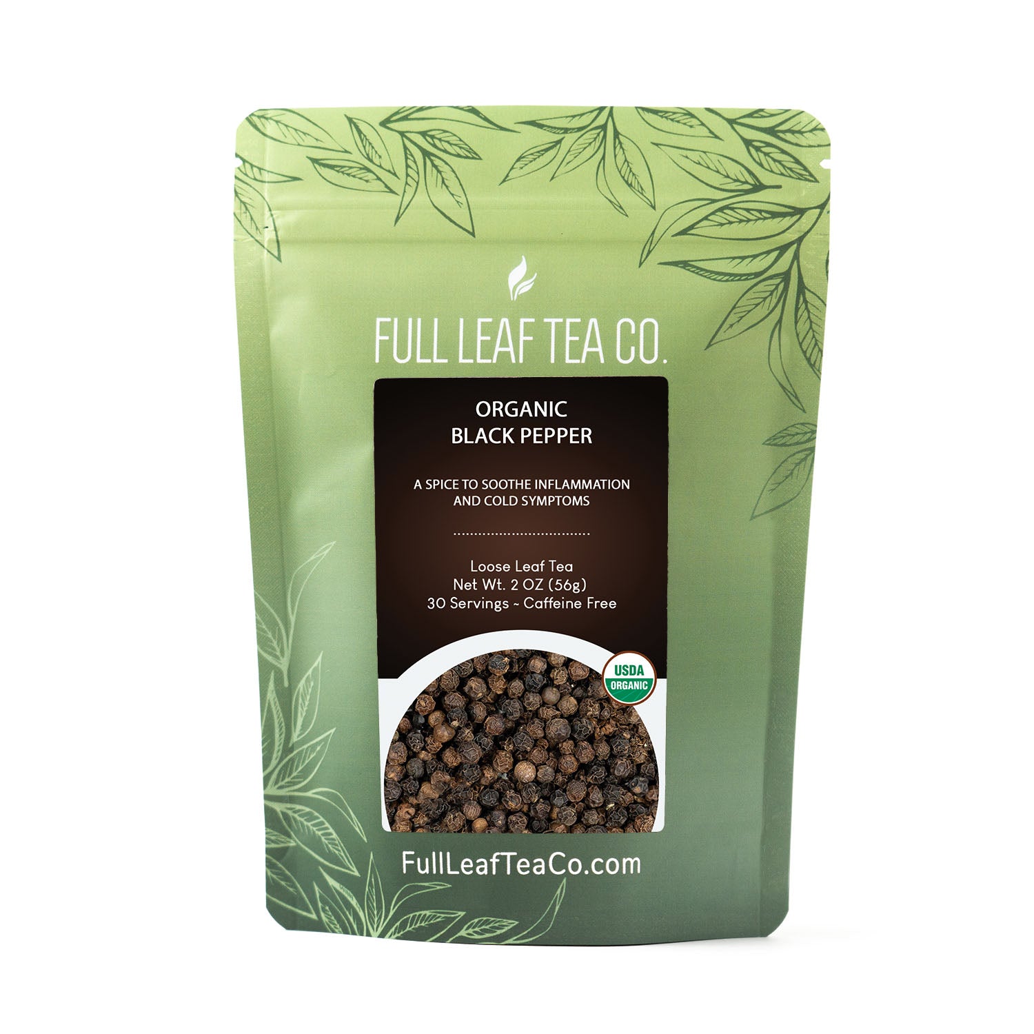 Organic Black Pepper Retail Bags - Case of 6