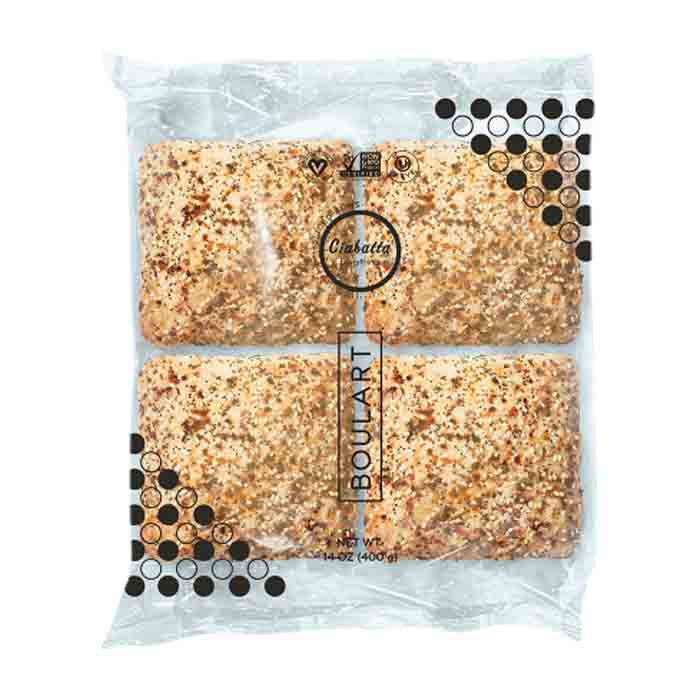 Boulart - Ciabatta Everything 4-Pack, 3.5 oz | Pack of 18