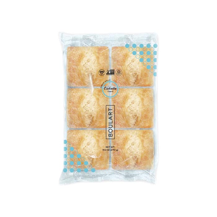 Boulart - Ciabatta Rolls 6-Pack, 1.6 oz | Pack of 20