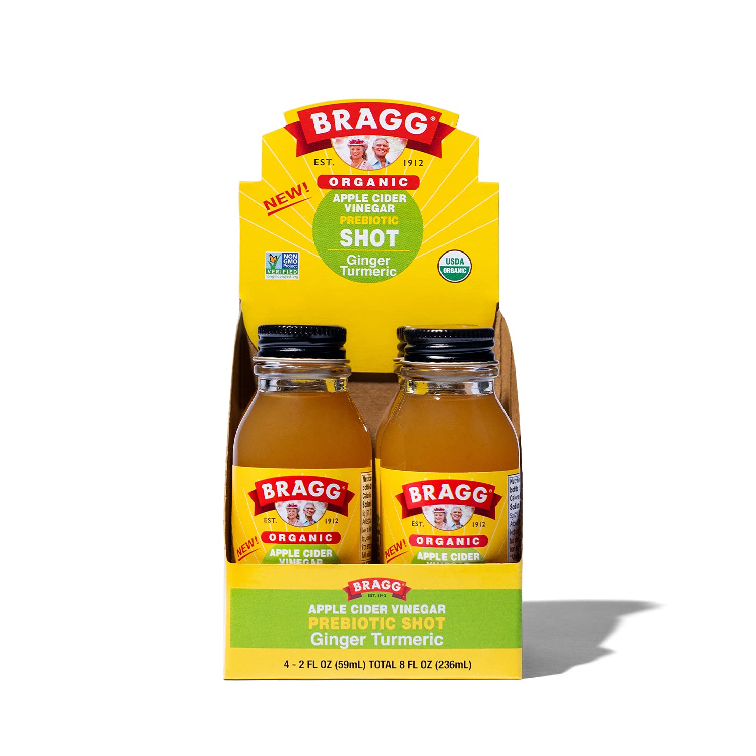 Bragg - Organic Apple Cider Vinegar Shot, Ginger Turmeric, 2 fl oz - P