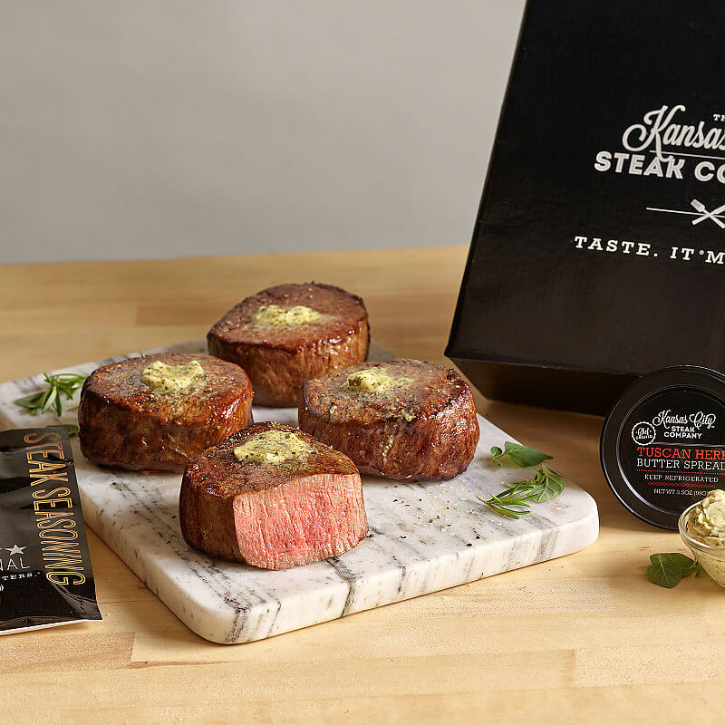 Gift-boxed Butter-topped Super Trimmed™ Filet Mignon