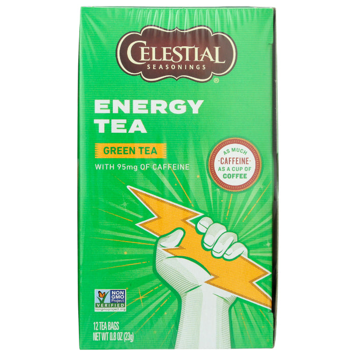 Celestial Seasonings - Energy Green Tea Caffeine, 12 Bags | Pack of 6