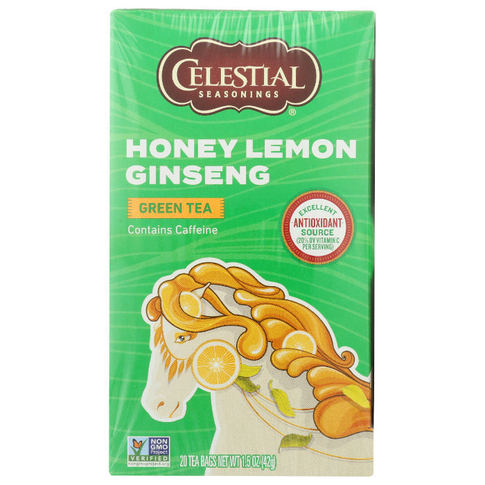 Celestial Seasonings - Green Tea Honey Lemon Ginseng, 20 Bags | Pack o
