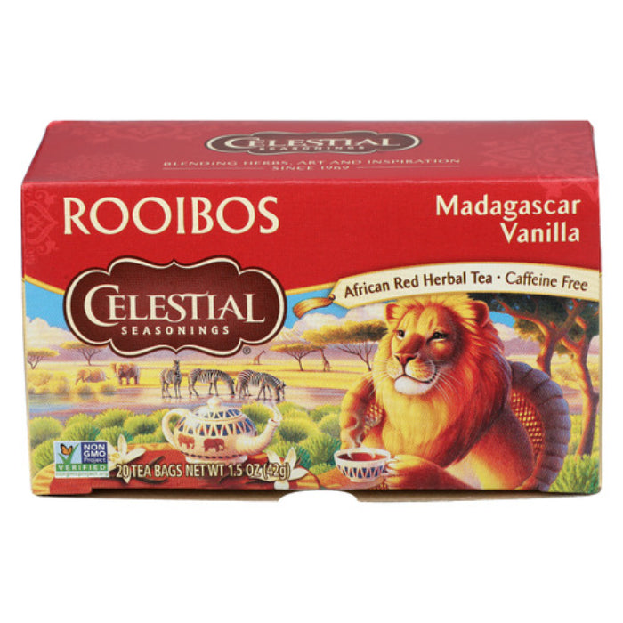 Celestial Seasonings - Red Herbal Tea Madagascar Vanilla Rooibos, 20 B