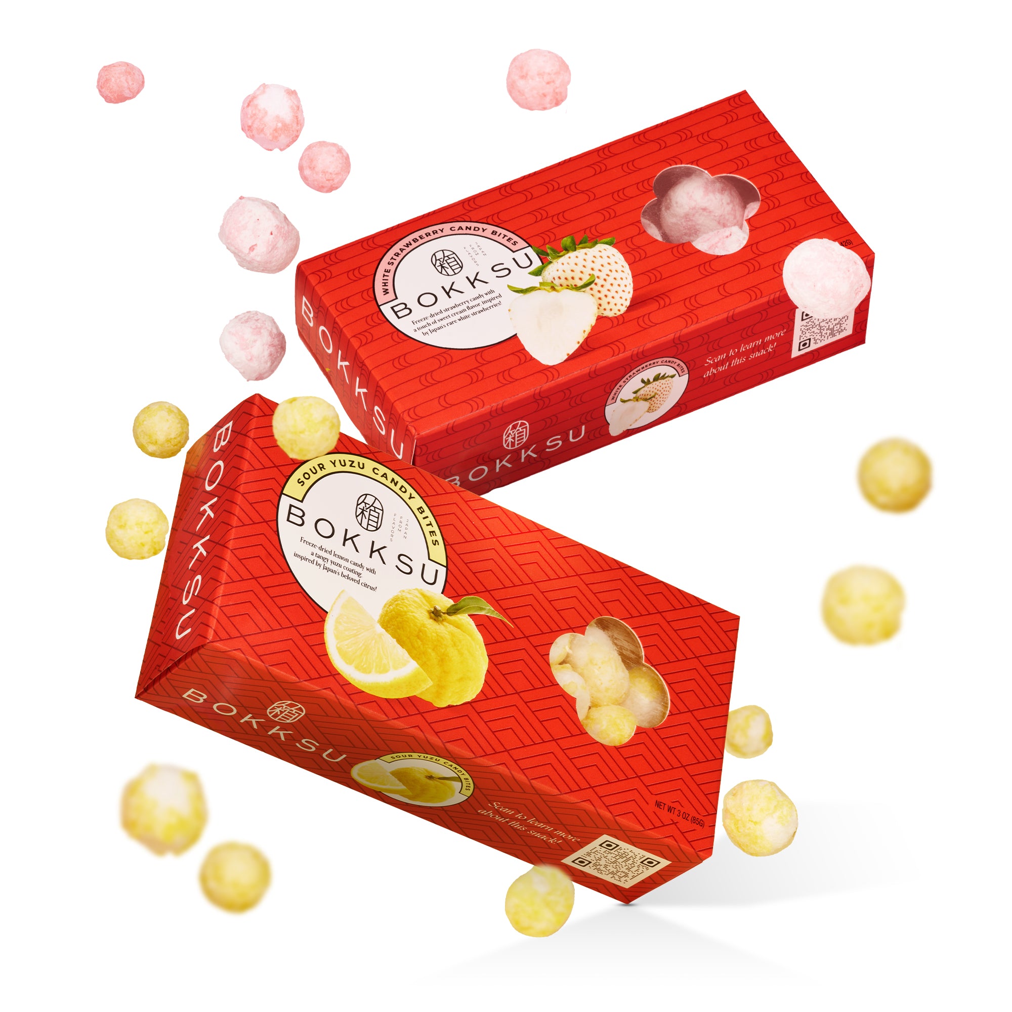Freeze-Dried Candy Duo: White Strawberry & Sour Yuzu (FREE GIFT)