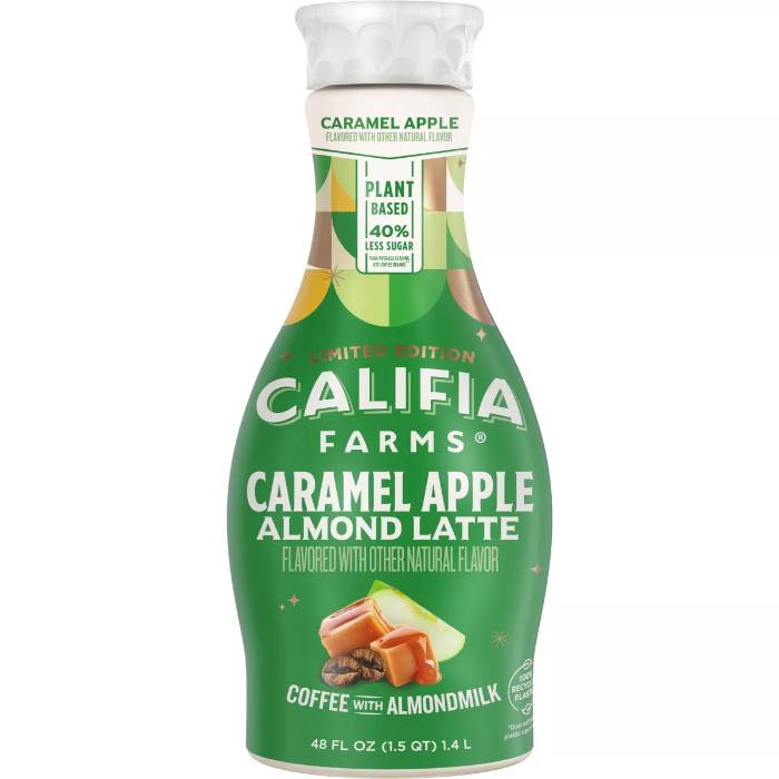 Califia Farms Caramel Apple Almond Latte - Fall Flavors, 48oz