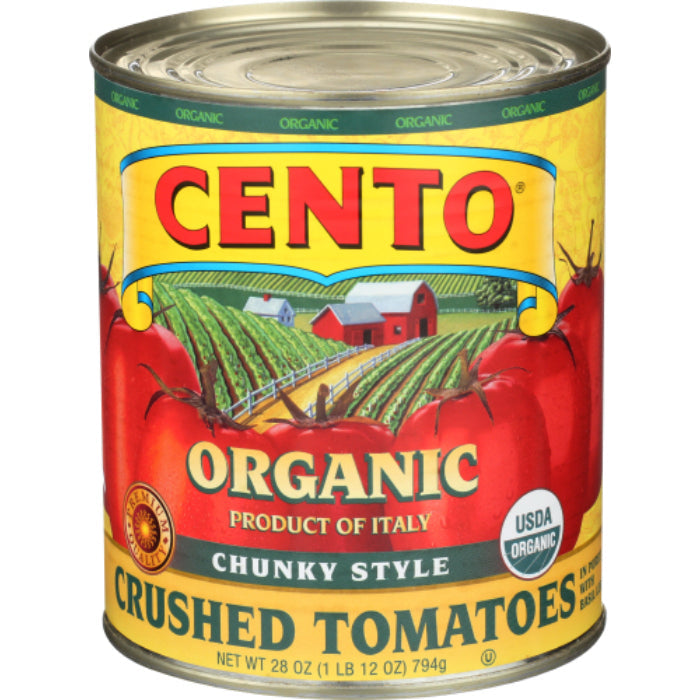 Cento - Organic Crushed Tomatoes, 28 Oz | Pack of 6