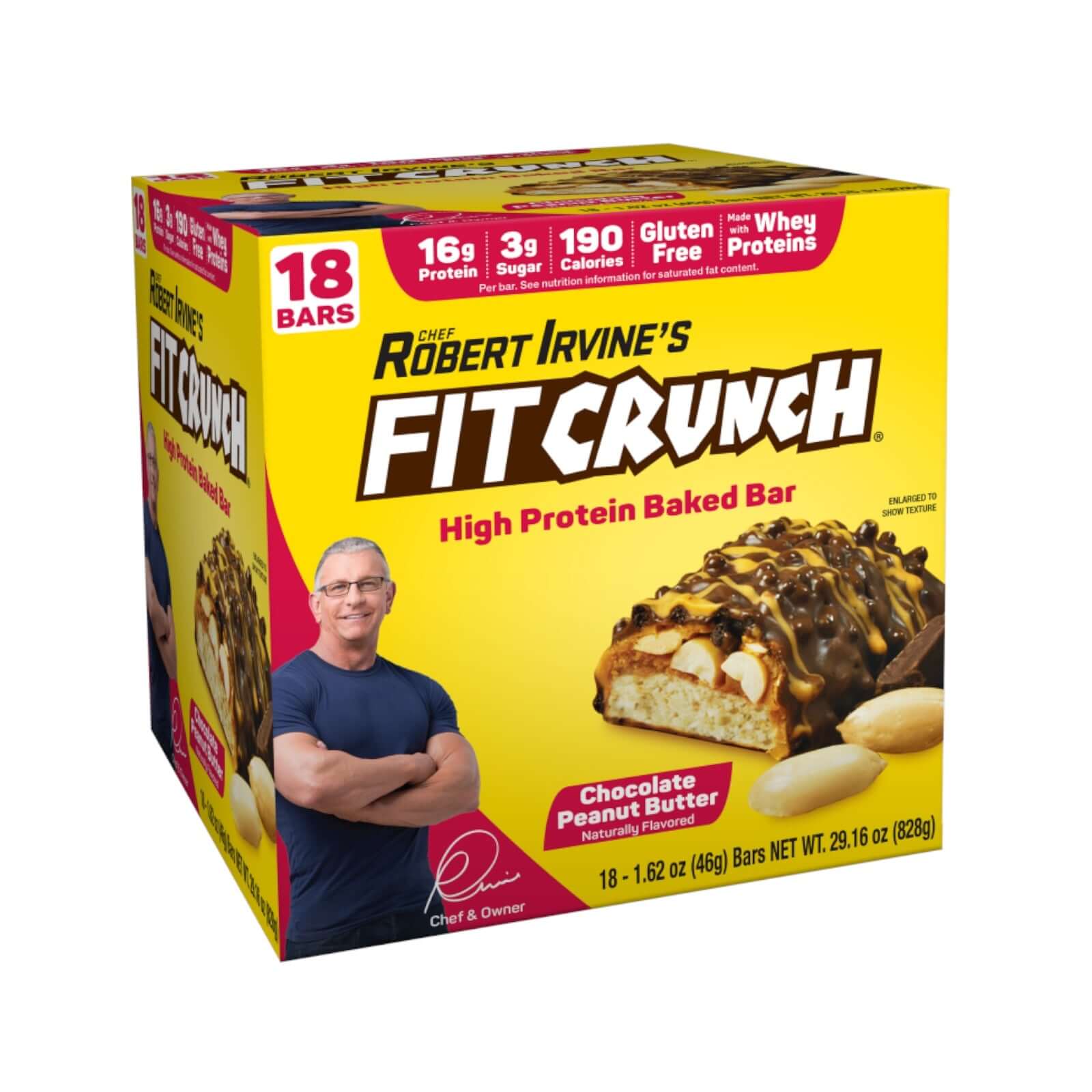 Fit Crunch Bar - Choc PB | 16g Protein, 3g Sugar