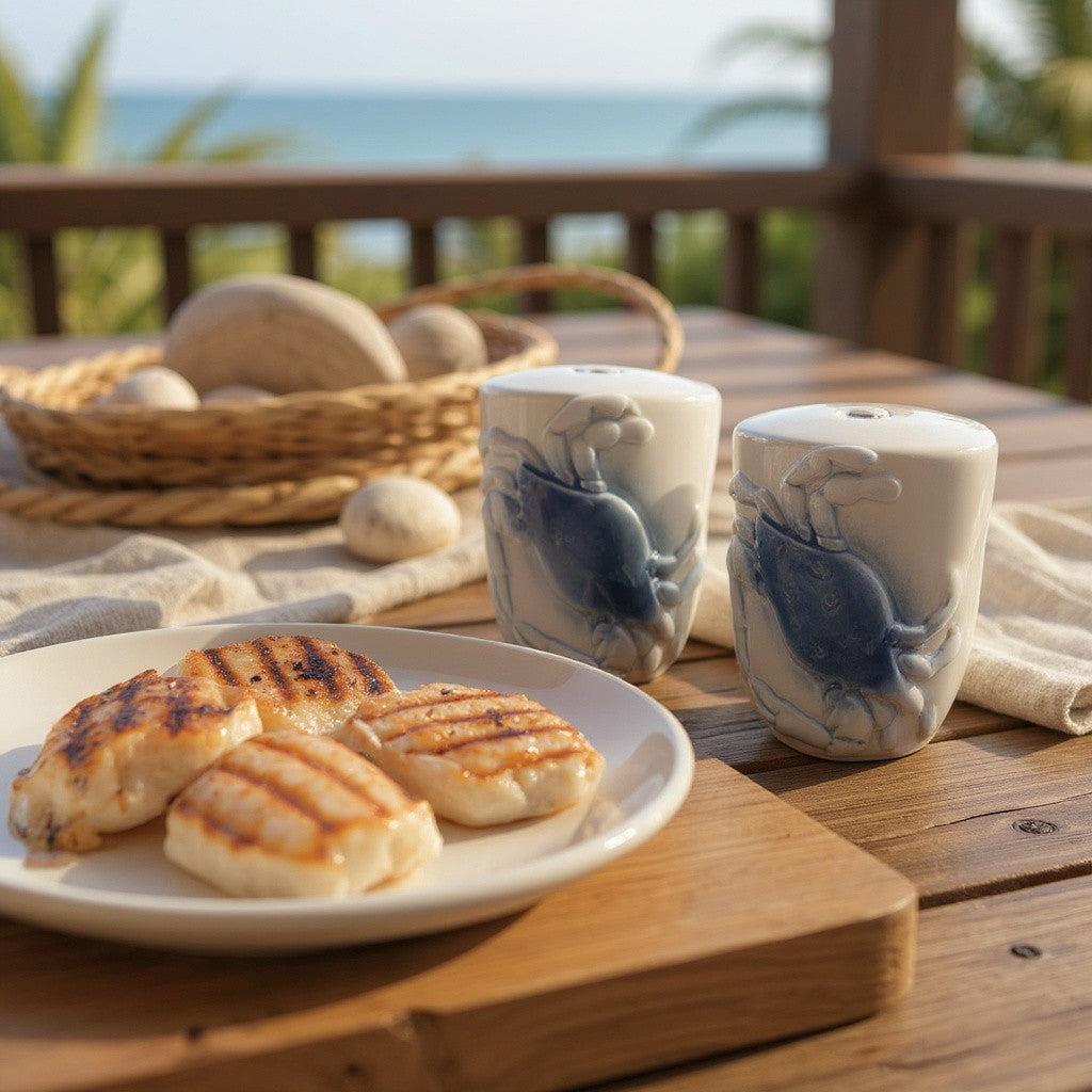 Chesapeake Bay Blue Crab Salt & Pepper Shaker Set