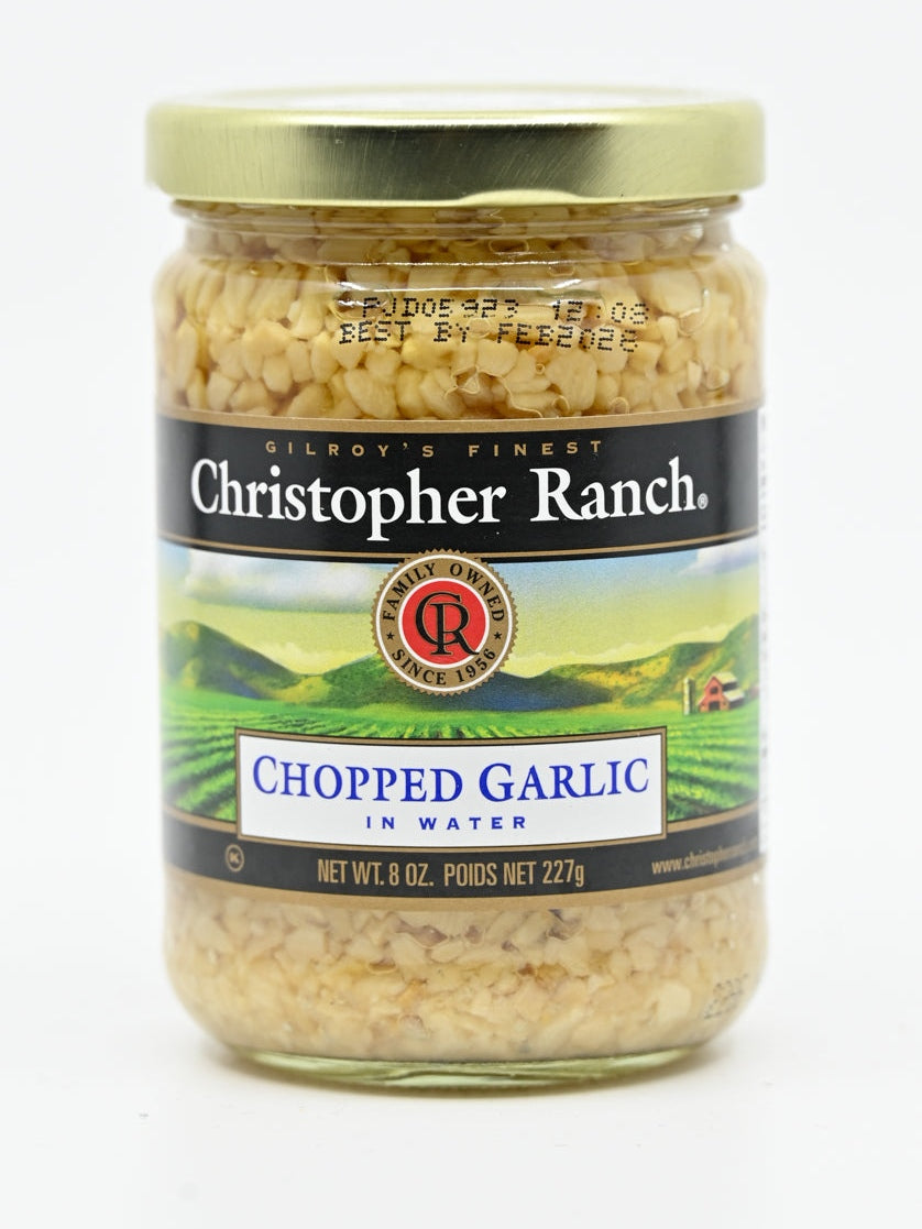 Chopped Garlic in Water Christopher Ranch Gilroy California 8