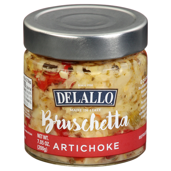 Delallo - Bruschetta Artichoke, 7.05 Oz | Pack of 6