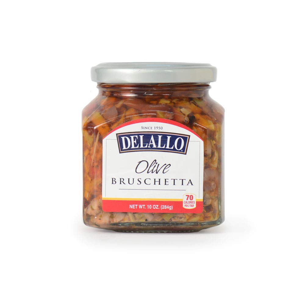 Delallo - Bruschetta Olive, 10 Oz | Pack of 6