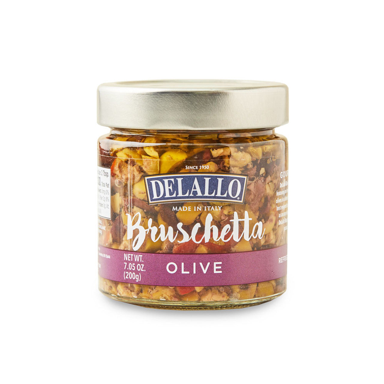 Delallo - Bruschetta Olive, 7.05 Oz | Pack of 6