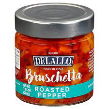 Delallo - Bruschetta Roasted Red Pepper, 7.05 Oz | Pack of 6