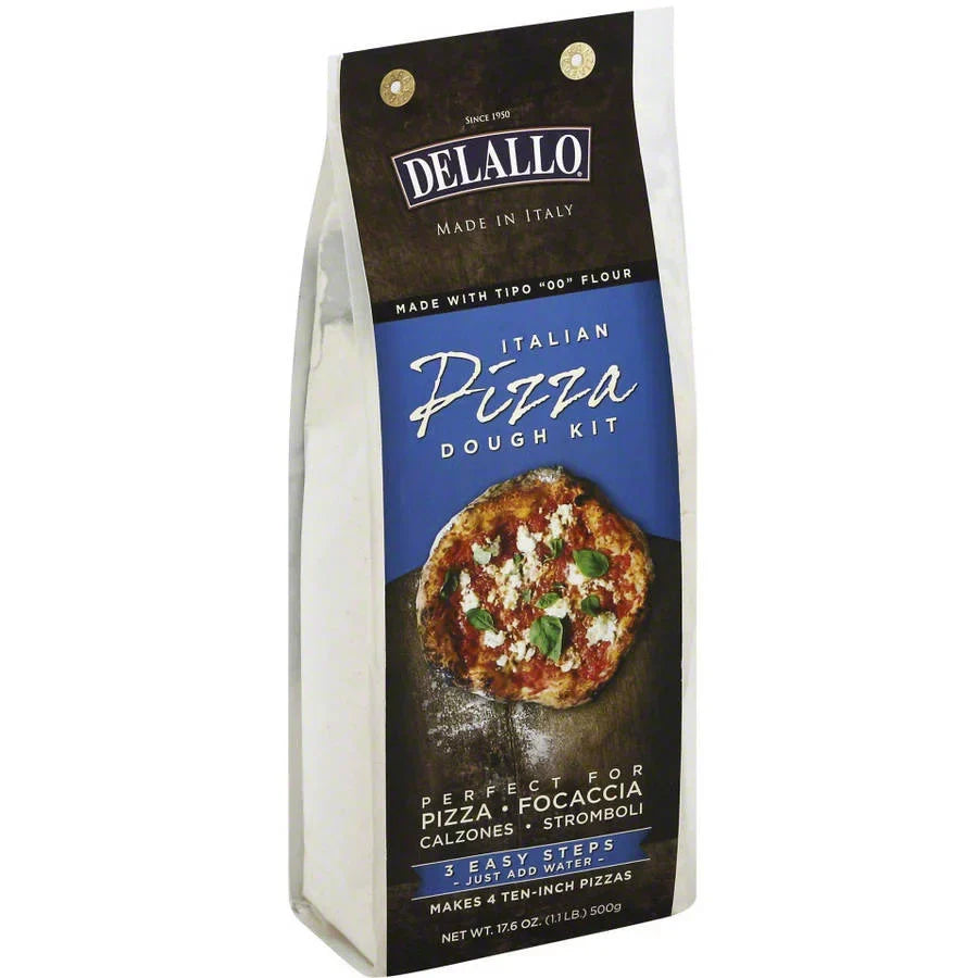Delallo - Pizza Dough Kit, 17.6 Oz | Pack of 10