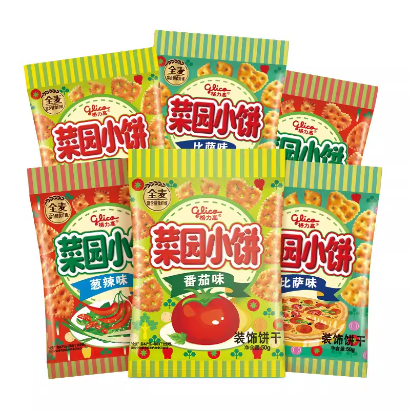 Glico's Garden Mini Crackers Combo Pack 300g