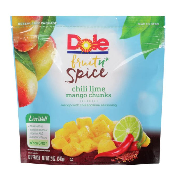 Dole - Fruit Chili Lime Mango Chunks, 12 Oz (Pack Of 8)