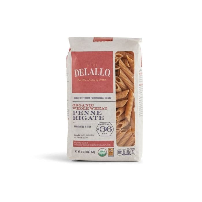 DeLallo - Whole Wheat Penne Rigate Pasta.