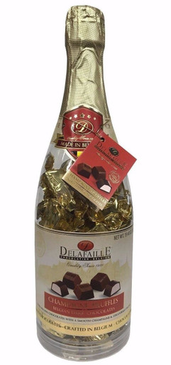 Delafaille Marc De Champagne Flavored Chocolate Truffles in a Bottle, 19.4 oz.
