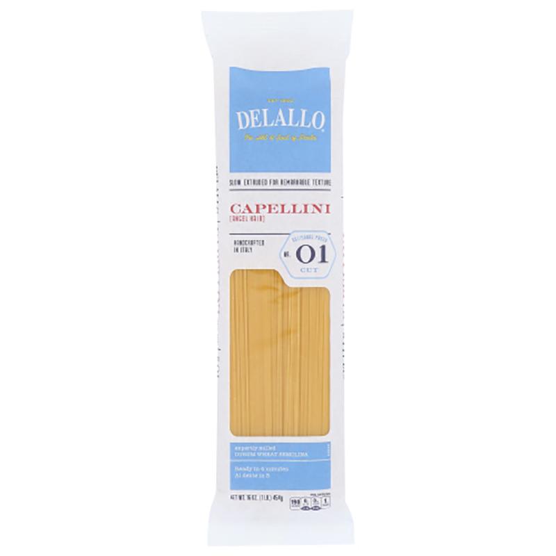 Delallo - Pasta Capellini #01, 16oz Pack of 16