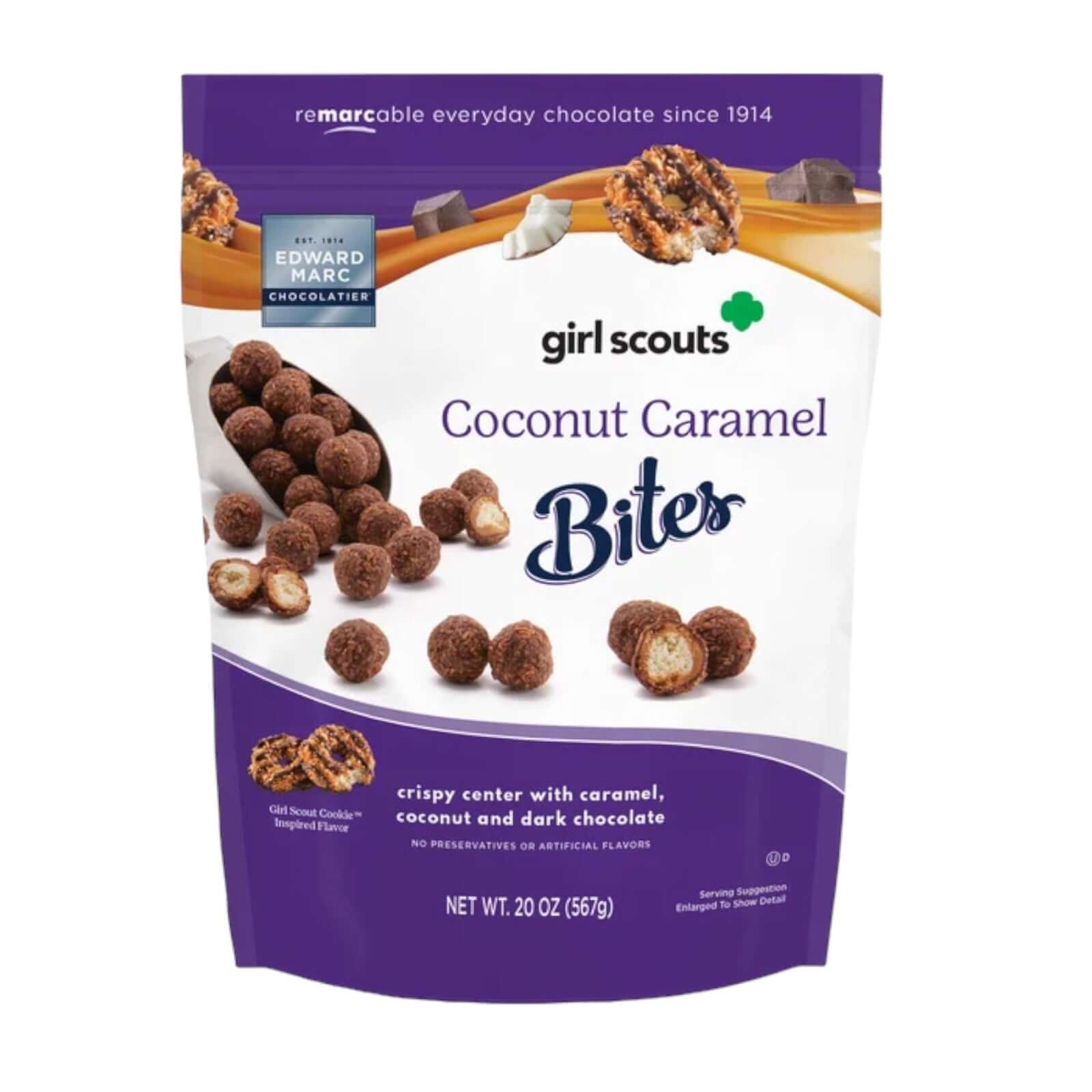Edward Marc Girl Scouts Coconut Caramel Bites