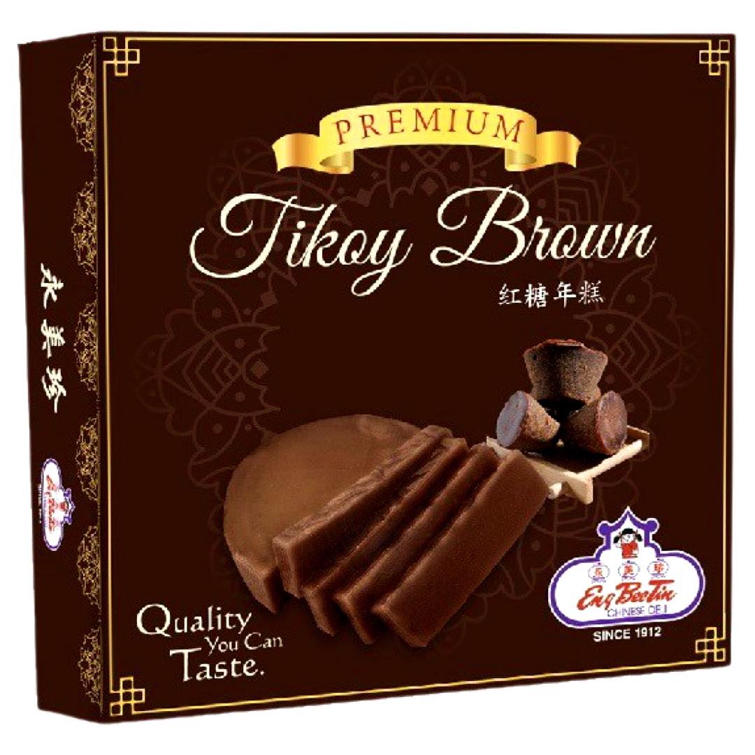 Eng Bee Tin - Tikoy - BROWN - Glutinous Rice Cake - Brown Sugar - 650 G