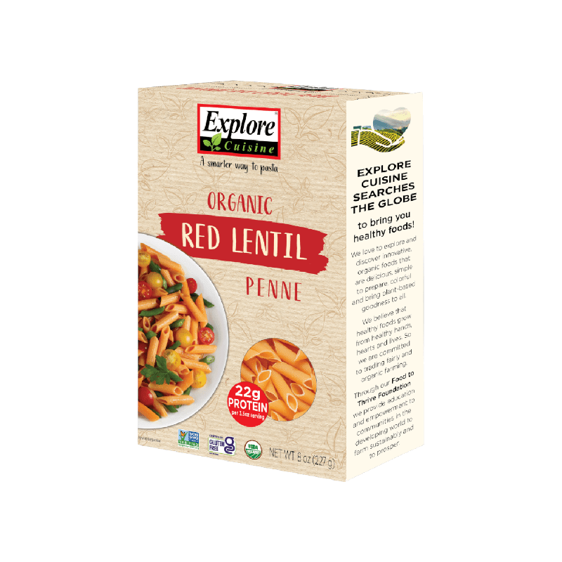 Explore Cuisine Organic Red Lentil Penne