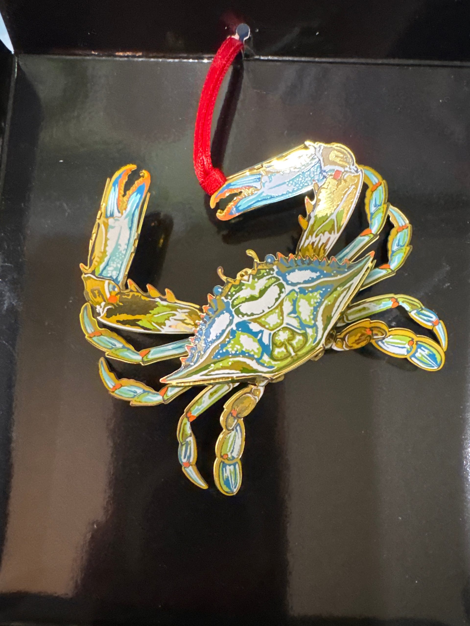 3D Brass Crab Ornament