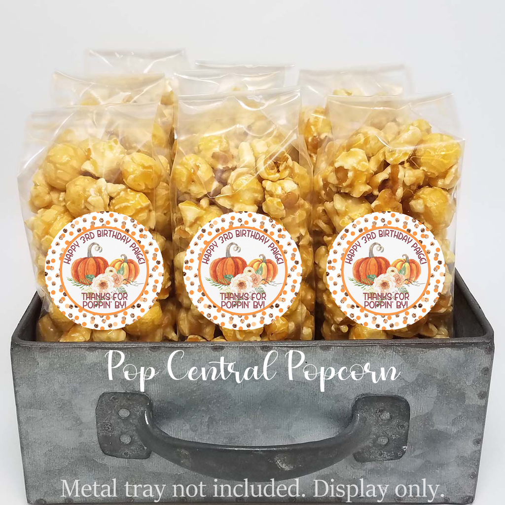 Fall Polkadot Pumpkin - Birthday Party Favors
