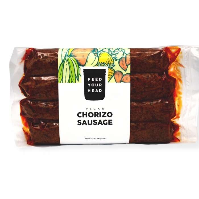 Feed Your Head - Vegan Chorizo Sausage, 4 Pack | Buy From PlantX