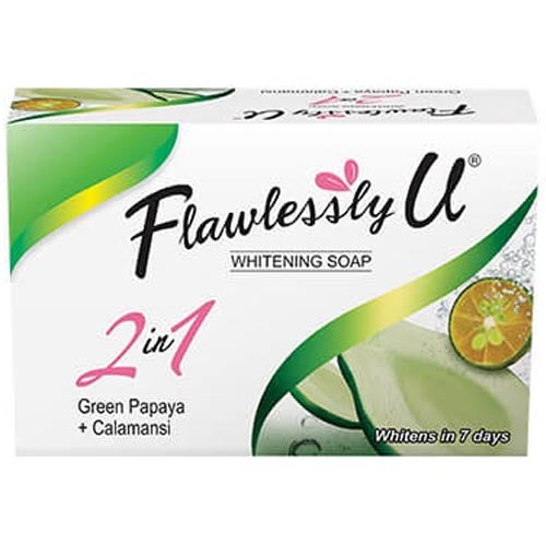 Flawlessly U - Soap - 2 in 1 - Green Papaya + Calamansi - 125 G