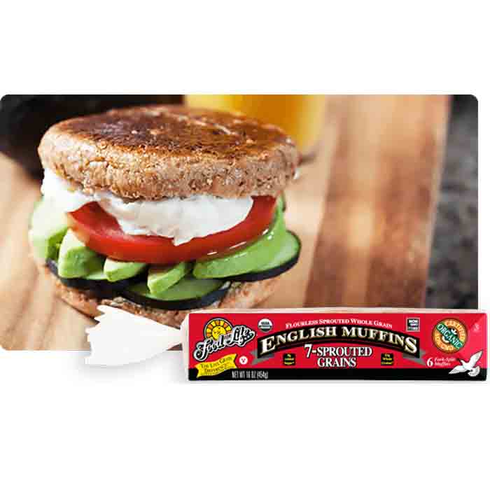 Food For Life - English Muffins Ezekiel, 16oz | Multiple Flavors | Pac