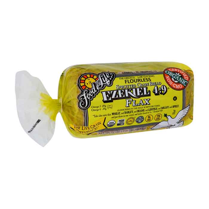 Food For Life - Bread Flax Sprouted Whole Grain, 24oz | Pack of 6