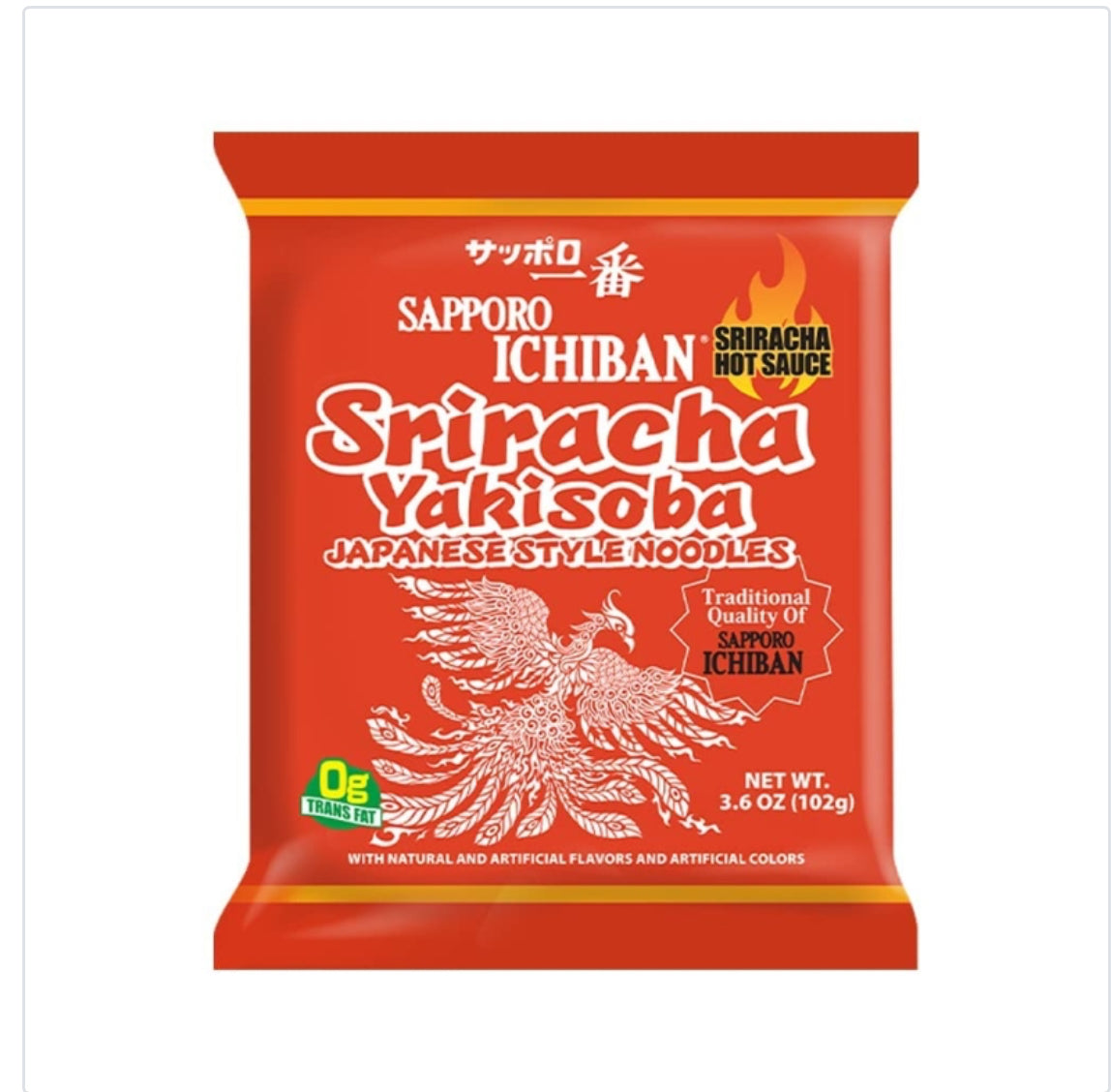Sapporo Sriracha Yakisoba Noodles
