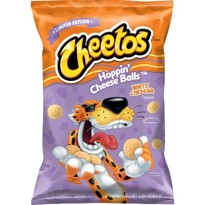 Cheetos Hoppin Cheese Balls White Cheddar