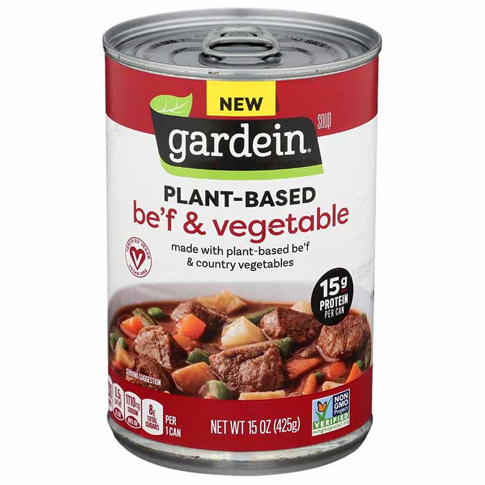 Gardein - Plant-Based Be'f & Vegetable Soup, 15oz | Buy Now at PlantX