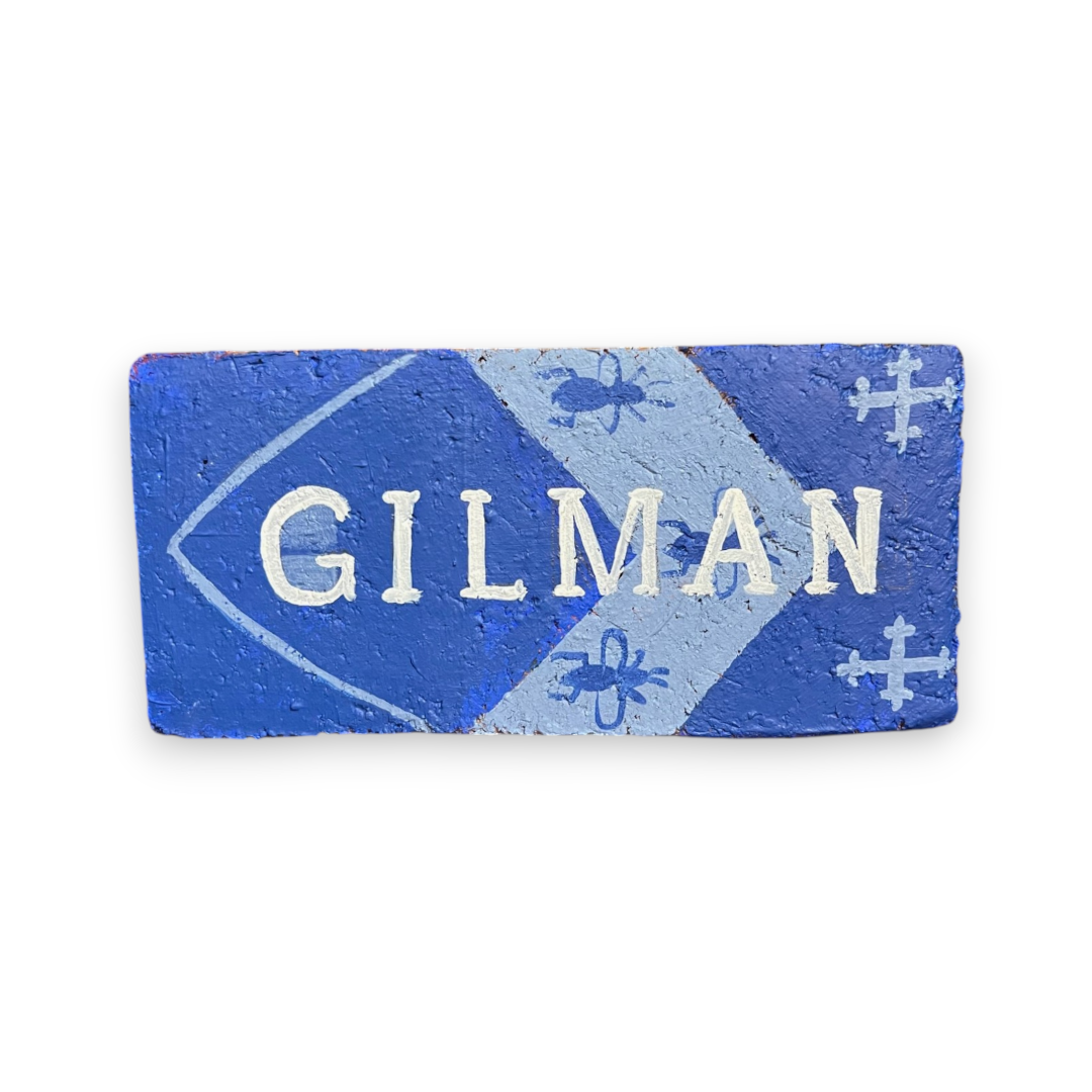 Linda Amtmann Hand Painted Brick- Gilman
