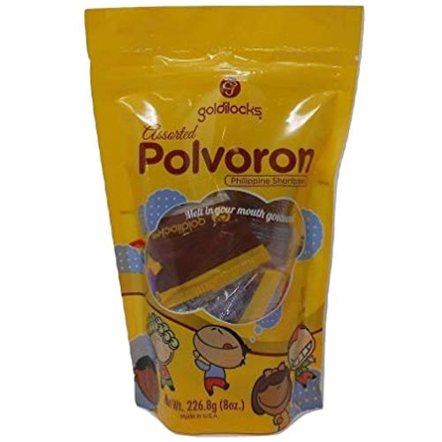 Goldilocks - Polvoron - Assorted - Philippine Shortbread - 8 Pieces - 8 OZ
