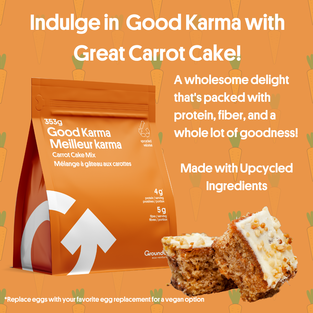 GroundUp Eco Venture Good Karma Carrot Cake, Upcycled Mix Bag - 1 Bag (353g)