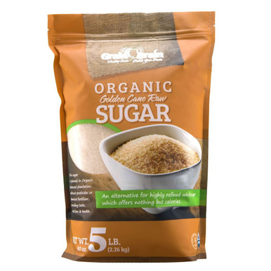 Grain Brain Organic Golden Cane Raw Sugar, 5 lbs.
