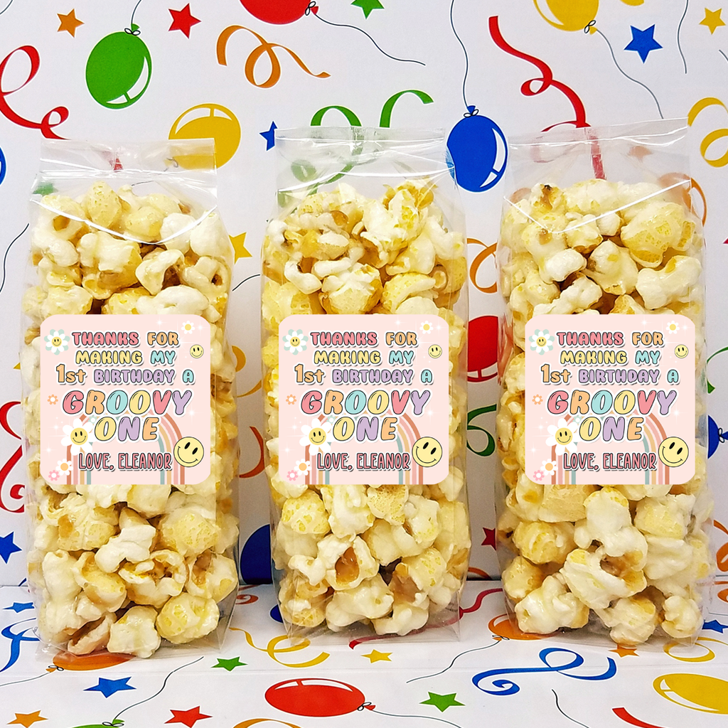 Groovy One - Popcorn Party Favors