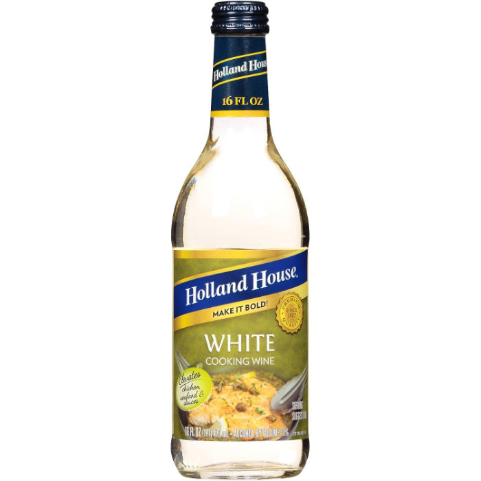 Holland House - Cook Wine White Lemon, 16 oz | Pack of 6