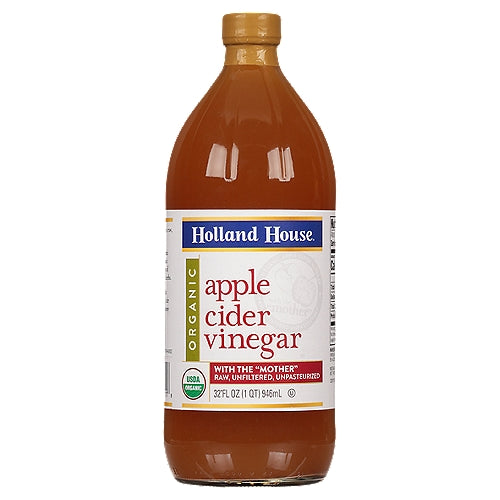 Holland House - Vinegar Apple Cider Organic, 32 oz | Pack of 6