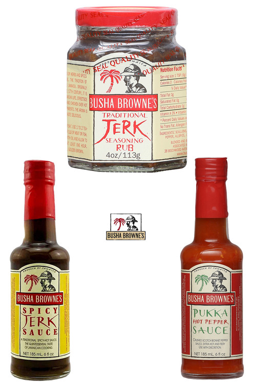 Busha Browne's Jerk Sauces Gift Set, 1/4oz., 2/5oz.