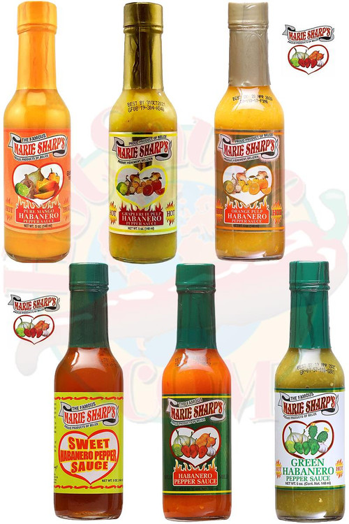 Marie Sharp's Milder Hot Sauce Gift Set, 6/5oz.