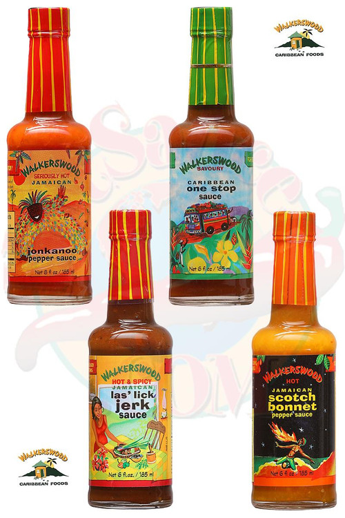 WalkersWood Hot Sauces Gift Set, 4/6oz.